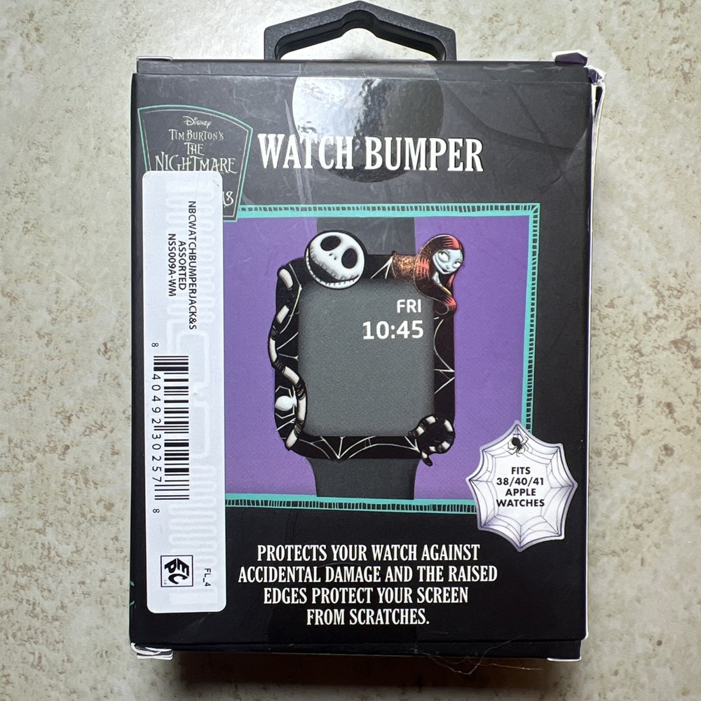 Disney Nightmare Before Christmas Watch Bumper Fits 38/40/41 Apple‎ Watch NEW - Picture 2 of 3
